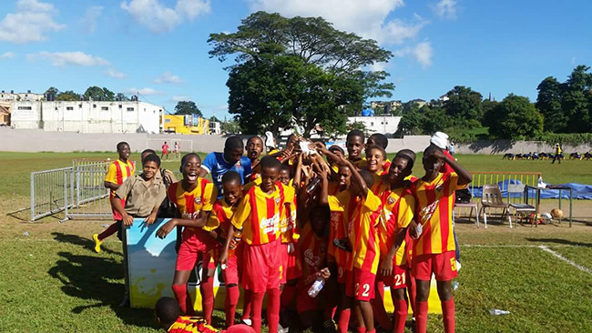 Back to Back Under 14 Champions ..Cornwall College ..We large and in charge ....